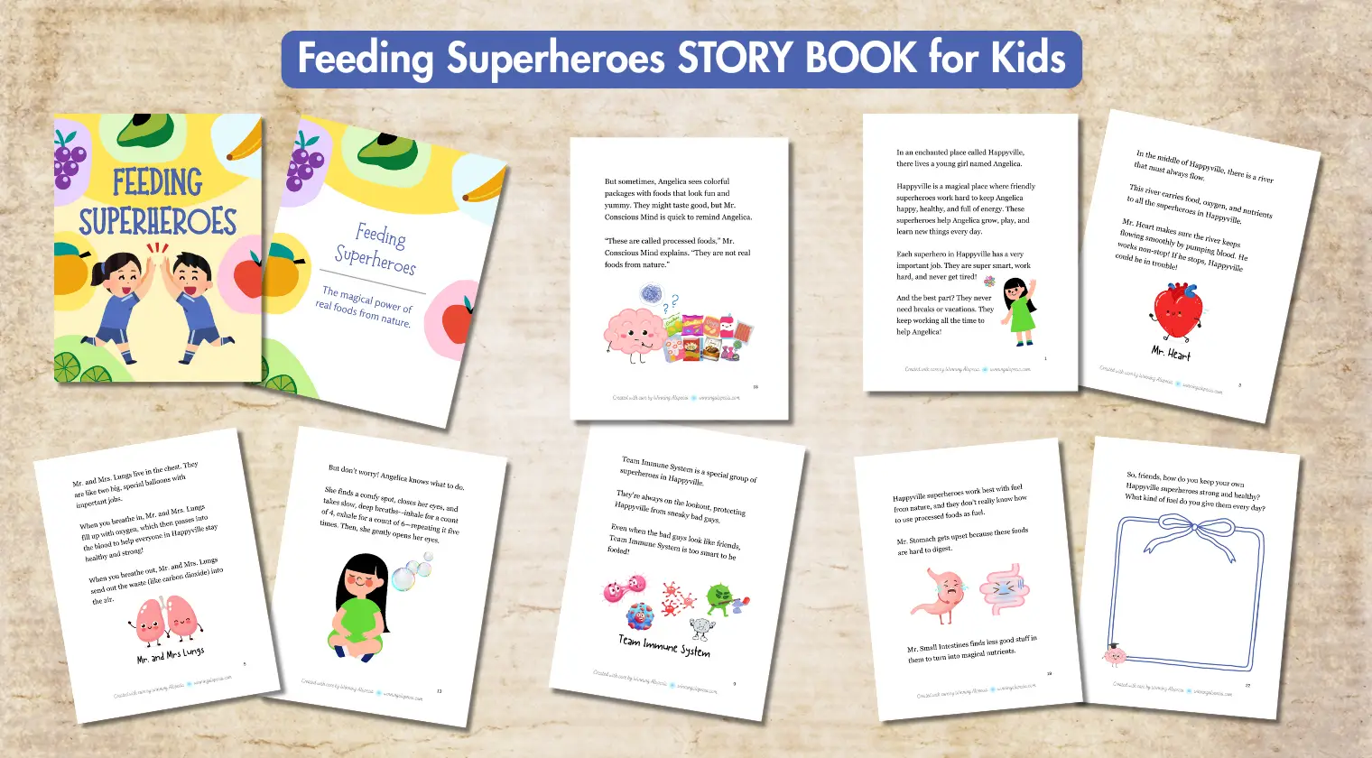 Feeding Superheroes - Story Book for Kids