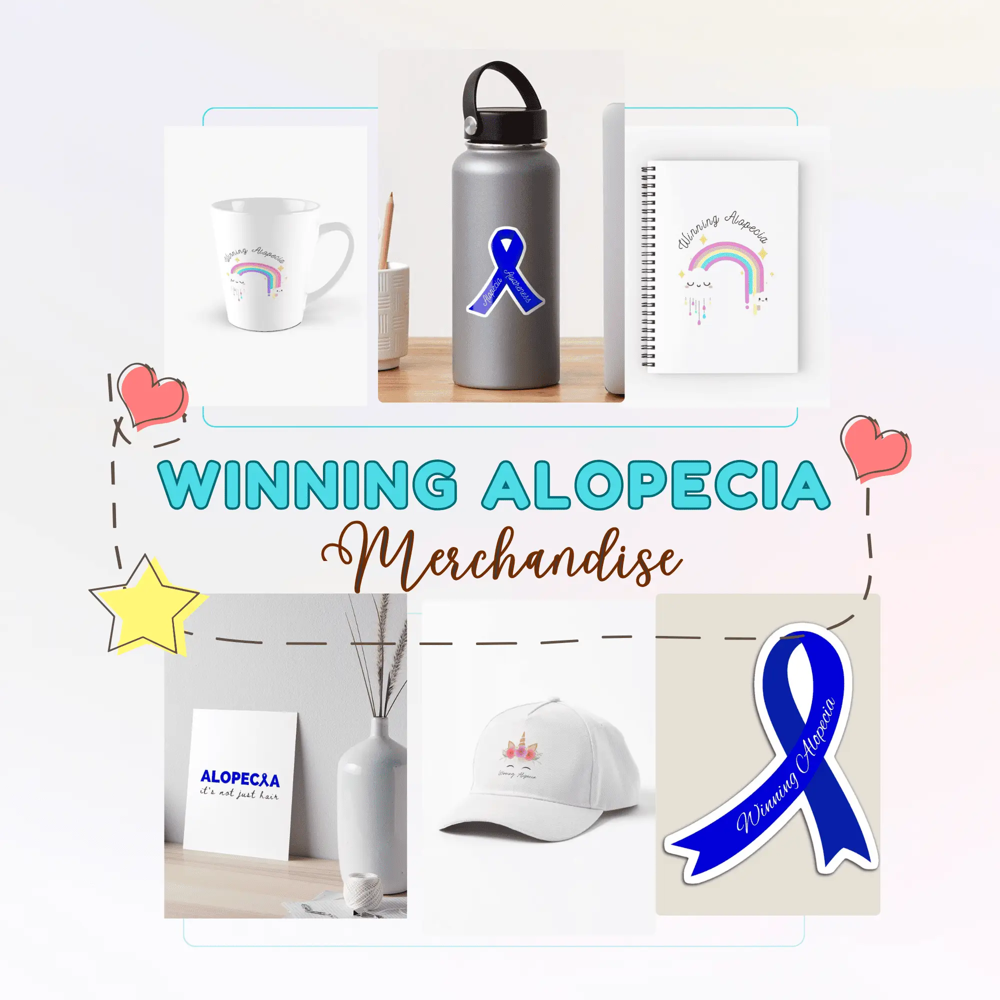 Merchandise and Gifts by Winning Alopecia